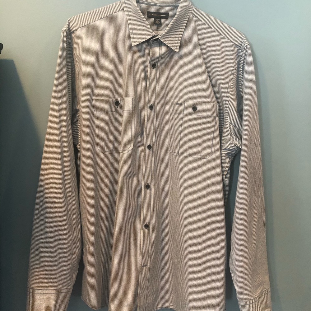 Banana Republic Striped Button Down